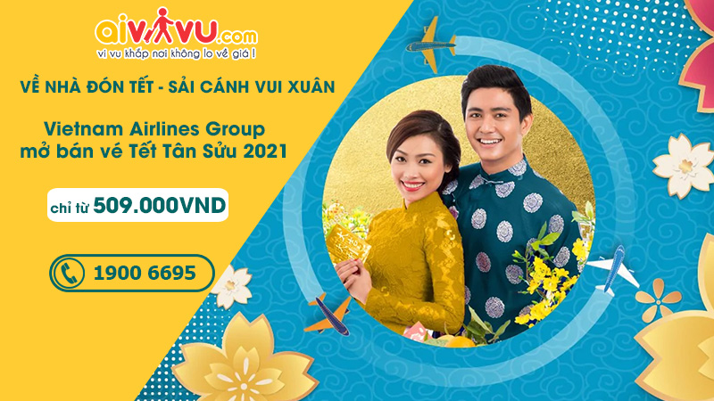 Vietnam Airlines mở bán vé Tết chỉ từ 509.000 VND sải cánh vui xuân